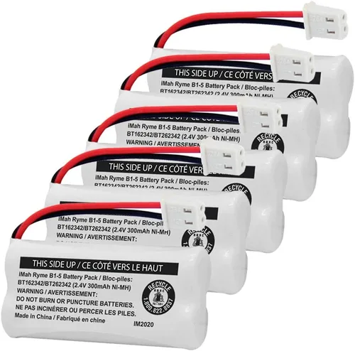 Vista 7 de iMah BT162342/BT262342 2.4V 300mAh Ni-MH batería inalámbrica para teléfono, también compatible con BT183342/BT283342 AT&T EL52351 TL90070 VTech
