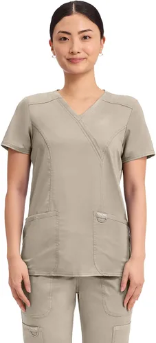 Vista 21 de Cherokee WW Revolution - Camisa de enfermería con 2 bolsillos para mujer ciel