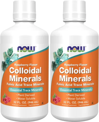 Vista 8 de NOW Supplements, Colloidal Minerals Líquido, derivado de plantas, minerales traza esenciales, frambuesa, 32 onzas