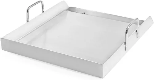 Vista 2 de Heavy Duty solo Estufa Acero Inoxidable parrilla de con parte superior plana Plancha Pan Comal Cook
