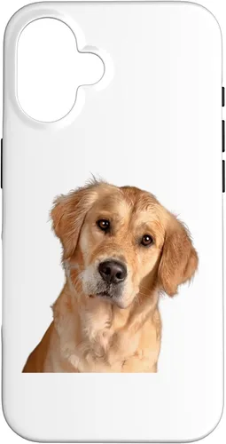 Vista 32 de American Golden Retriever Dog Sweet and Quizzical Case for iPhone 17
