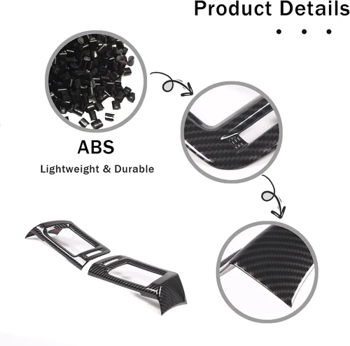Vista 6 de 2 piezas de marco de ventilación lateral para Honda Pilot 2016-2022/ Ridgeline 2017-2024/ Passport 2019-2024, accesorios de cubierta de salida