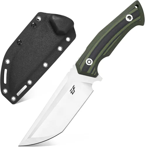Vista 7 de Eafengrow EF134 Cuchillo de hoja fija, hoja de acero DC53,Cuchillos fijos EDC con mango G10 para trabajar y acampar