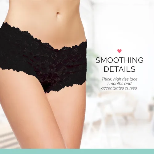 Vista 3 de JENNY JEN Zoe - Paquete de 3 calzones de encaje hipster para mujer, conjunto de bragas elásticas y atrevidas