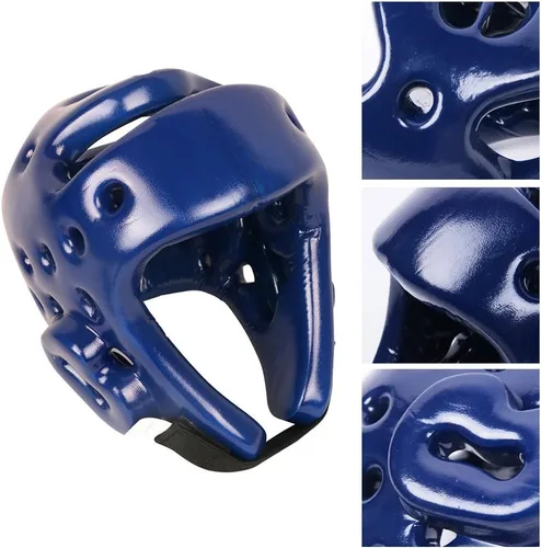 Vista 4 de Protector de cabeza para adultos y niños, para boxeo profesional, casco Muay Shock Muay, equipo protector de cabeza para Muay Thai, Grappling