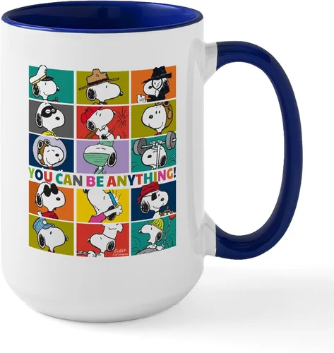 Vista 207 de CafePress SNOOPY Joe Cool - Taza de café de cerámica (15.0 fl oz)