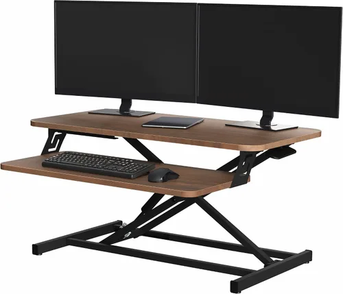 Vista 10 de VIVO Convertidor de escritorio de pie negro de 28 pulgadas, DESK-V028S