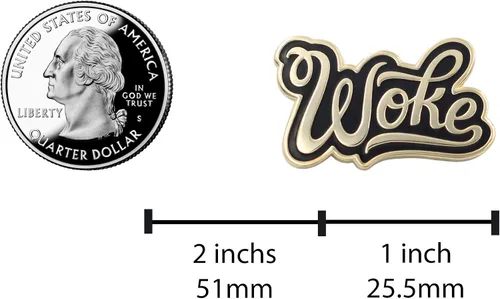 Vista 6 de REAL SIC Alfiler de esmalte Woke - Pin de solapa BLM para mochilas, sombreros, bolsos, tops y chaquetas, Esmalte