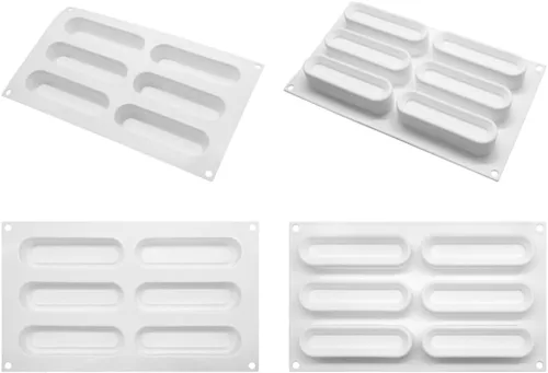 Vista 4 de mostsom Moldes de silicona para hornear pastel de mousse, molde de silicona para chocolate, molde de postre francés para chocolate pastelero, moldes