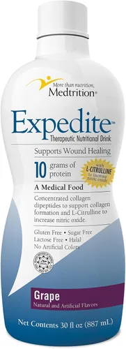 Vista 14 de Medtrition Expedite - Colágeno líquido, mango de melocotón, 2 onzas líquidas, paquete de 24, apoyo nutricional para recuperación de cirugía general
