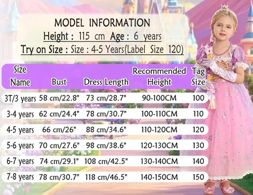 Vista 6 de Vestido de princesa morado para niñas pequeñas, disfraz para fiesta de cumpleaños, carnaval, Halloween