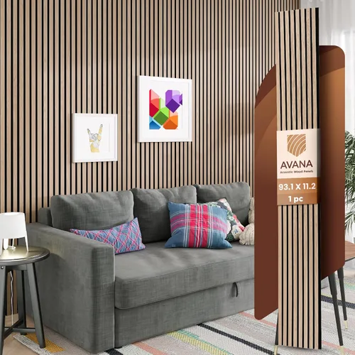 Vista 22 de Paquete de Muestras de Color de Paneles de Pared Acústicos Avana - Paneles de Madera Premium para Decoración de Paredes - Insonorización