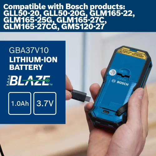 Vista 9 de Bosch Medidor láser GLM165-25G Blaze™ Green-Beam de 165 pies