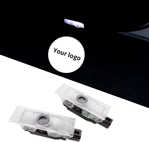 Vista 7 de 2 piezas de luces para puerta de auto con logotipo no desteñido Compatibles con Challenger 2015-presente, lámparas de proyección de luz LED