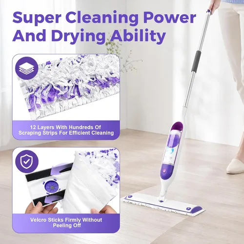 Vista 5 de Recambios de almohadilla de fregona eléctrica para Swiffer PowerMop Blanco