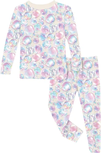 Vista 106 de KicKee Pants Conjunto de pijama de manga larga con estampado de piezas