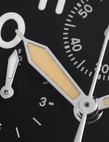 Vista 4 de Militado - Reloj cronógrafo militar de 1.535 in, reloj piloto de cristal de zafiro, VK61, reloj de pulsera luminoso de cuarzo para hombre, 328.1 ft