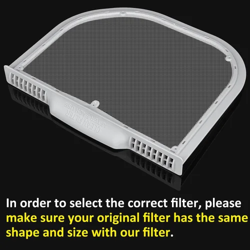 Vista 4 de 5231EL1001C - Filtro de pelusa de repuesto para secadoras LG y Kenmore, trampa de pantalla de pelusa para secadora ultra duradera, compatible