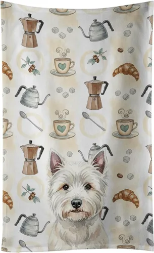 Vista 28 de Caroline's Treasures Afghan Hound - Toalla de cocina para barra de café, terciopelo frontal y lazo de algodón, lavable a máquina Sabueso afgano