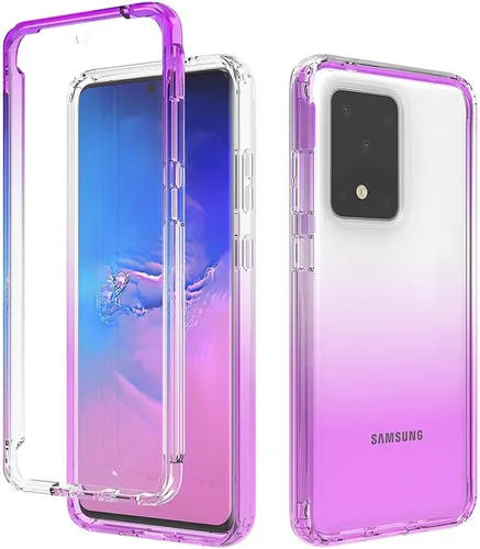 Vista 160 de Pzwoxukhov Funda para Xiaomi Poco M3 M2010J19CG M2010J19CI Caso, alta transparencia, color degradado, funda de absorción de impactos anticaída