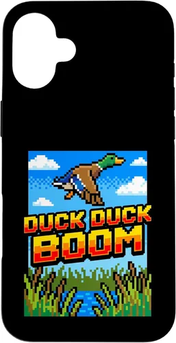 Vista 23 de Funny Duck Hunting Pixel Art Retro Gamer 8-Bit Arcade Boom Caso para iPhone 16