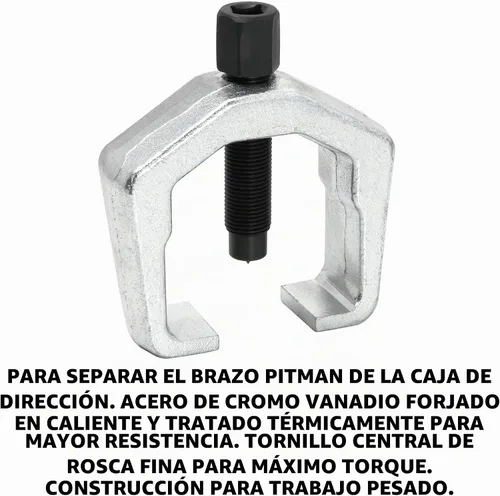Vista 3 de Powerbuilt Extractor de brazo Pitman de 1-3/8 pulgadas (34mm), para separar el brazo Pitman del engranaje de dirección, forjado en caída y tratado