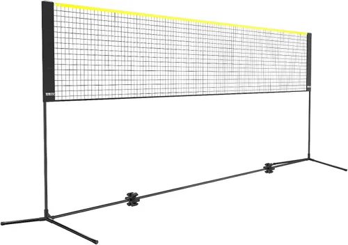 Vista 10 de VEVOR Badminton Net, Height Adjustable Volleyball Net, Wide Foldable Pickleball Net, Portable Easy Setup Tennis Net Set with Poles, Stand and Carry
