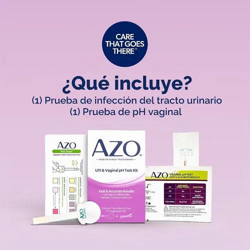 Vista 7 de AZO Kit de prueba de probiótico urinario y vaginal de doble protección + ITU y pH vaginal (30 unidades)