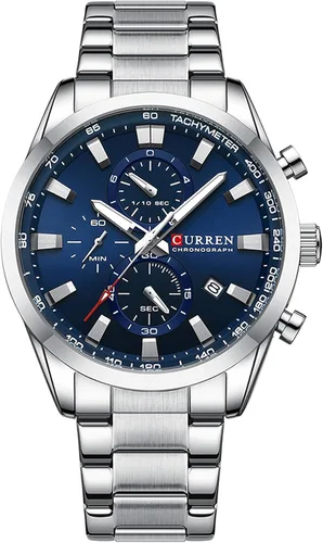 Vista 8 de FANMIS Reloj de pulsera para hombre de lujo, cronógrafo de negocios, analógico, resistente al agua, con correa de cuero