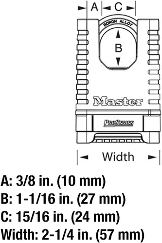 Vista 8 de Master Lock 1177D ProSeries candado de combinación reseteable, 1177D