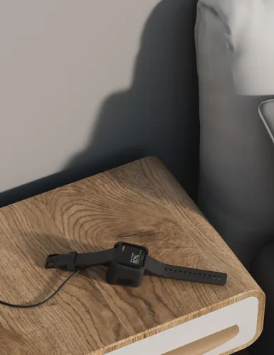 Vista 6 de Sinoacc Cargador de 3.3 pies/3.3 ft para Fitbit Versa 1/Lite/SE Cable de carga de repuesto para reloj inteligente
