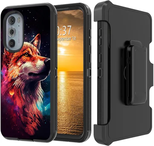 Vista 179 de Funda para Moto G Stylus 5G 2023 con funda de clip para cinturón y soporte, resistente de doble capa, resistente a prueba de golpes, para Motorola
