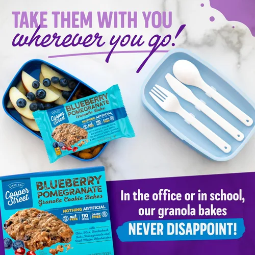 Vista 8 de Cooper Street Cookies Chewy Granola Bakes Blueberry Granate (arándano granada, 36 unidades)