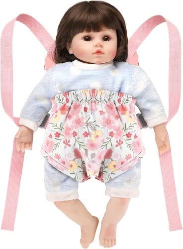 Vista 6 de Portabebés para Muñecas de GAGAKU para Niñas Pequeñas Portabebés para Muñecas Reborn Portador de Muñecas para Bebés Pequeñas Edades 1-3 Años