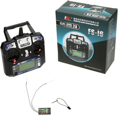 Vista 7 de Receptor con sistema de radio GoolRC Flysky FS-i6 AFHDS 2 A 2.4 GHz 6 canales, transmisor para RC, helicóptero planeador con FS-iA6 modo