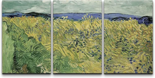 Vista 139 de wall26 Lienzo enmarcado para pared, juego de arte con flores de almendra de Vincent Van Gogh, naturaleza, ilustraciones de área silvestre, bellas