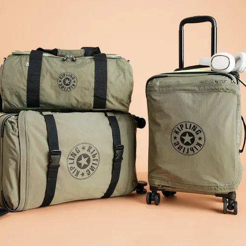 Vista 5 de Kipling Equipaje de mano pequeño espontáneo con ruedas, Strong Moss C