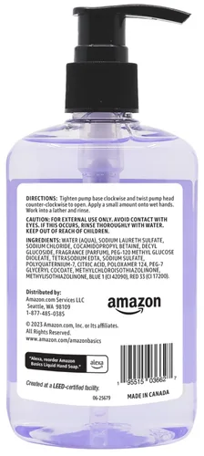 Vista 5 de Amazon Basics Jabón líquido para manos original fresco con humectantes, 7.5 onzas líquidas (paquete de 6)