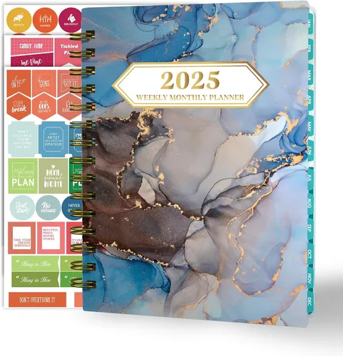 Vista 17 de Ymumuda Agenda 2026, agenda diaria semanal y mensual, enero de 2026 a diciembre de 2026, 8.4 x 6.3 pulgadas, calendario 2026 con pestañas, cuaderno