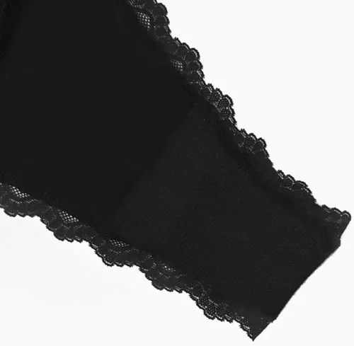 Vista 6 de Banamic Ropa interior para mujer, tangas elegantes y tangas recortadas de encaje