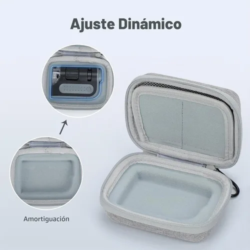 Vista 6 de Funda de viaje para microscopio de bolsillo LED Carson MicroBrite Plus 60x 5.2x3.8x2.5 pulgadas