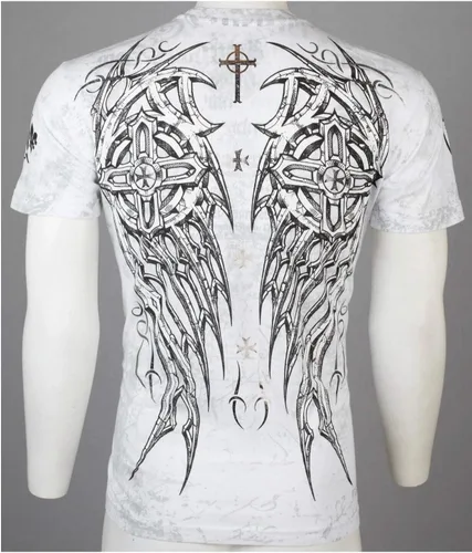 Vista 8 de Archaic by Affliction - Camiseta para hombre, color azul marino