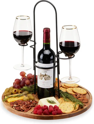 Vista 15 de Tabla de servir grande Twine, accesorios para tablas de charcutería, bandeja de servir para aperitivos, tabla de cortar grande, bandeja de servir