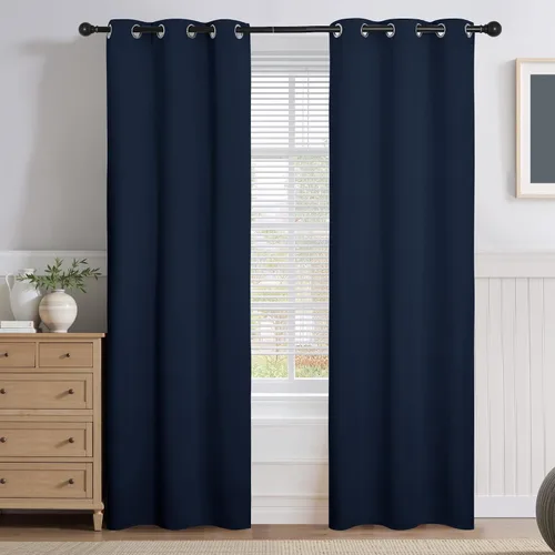 Vista 70 de PONY DANCE Cortinas para Autocaravana de 24 pulgadas de Largo, Cortinas Cortas para Baño y Cocina, Mini Cortinas de Privacidad para Camper