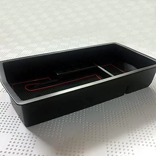 Vista 3 de Caja de almacenamiento para reposabrazos central de automóvil, organizador de consola central, caja de almacenamiento, bandeja para Peugeot 3008 GT