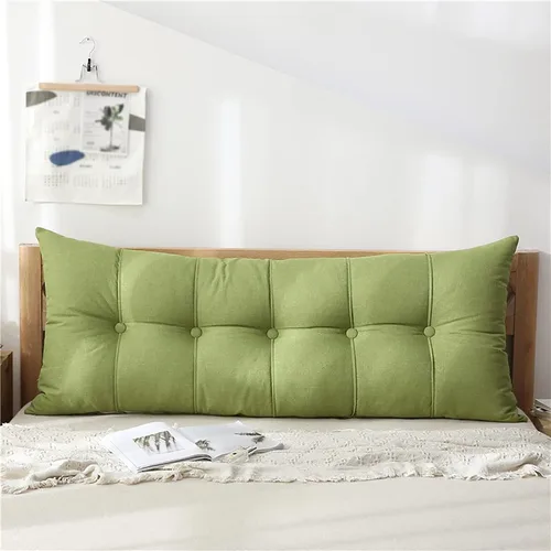 Vista 12 de Respaldo rectangular grande para cabecero, cojines de respaldo para cama, sofá, respaldo de cuña para respaldo, cojines lumbares, almohada