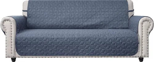 Vista 9 de Ameritex - Funda impermeable de sofá, 100 % antideslizante, acolchada, protector de muebles para perros, niños y mascotas; funda de sofá, lavable a