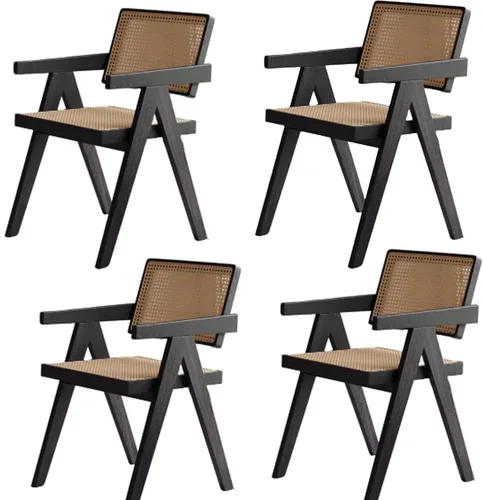 Vista 19 de Armless Side Chairs Single Leisure Chair Set, Upholstered Boucle Dining Chairs, Vanity Chair with Curved Backrest and Solid Wood Legs, for Kitchen