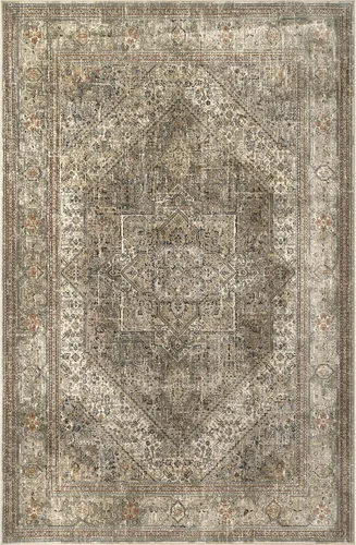 Vista 3 de nuLOOM Carol - Alfombra tradicional de medallón, 12 x 15 pies, color beige