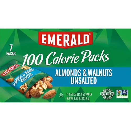 Vista 10 de Emerald Almendras y nueces sin sal, paquetes de bocadillos de 100 calorías